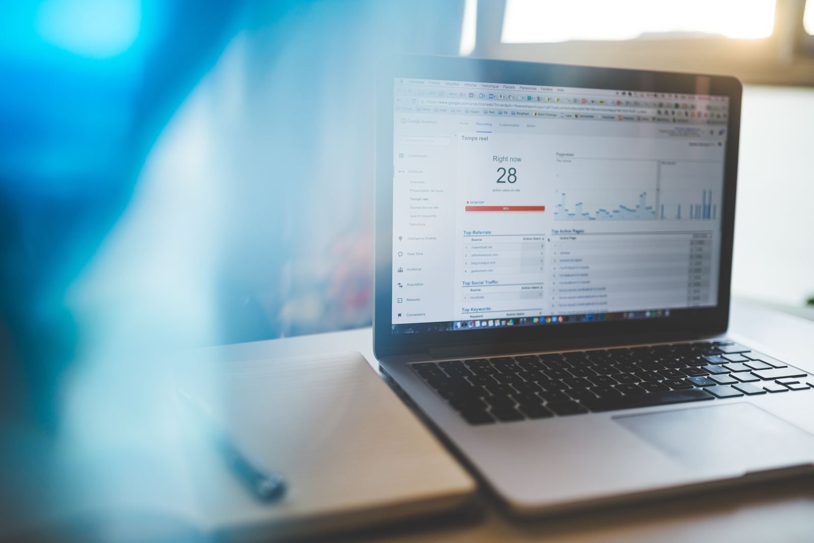Entrepreneur creating a post on Google Business Profile dashboard