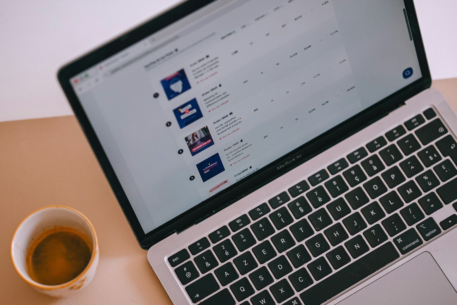 Entrepreneur reviewing brand consistency across different marketing materials