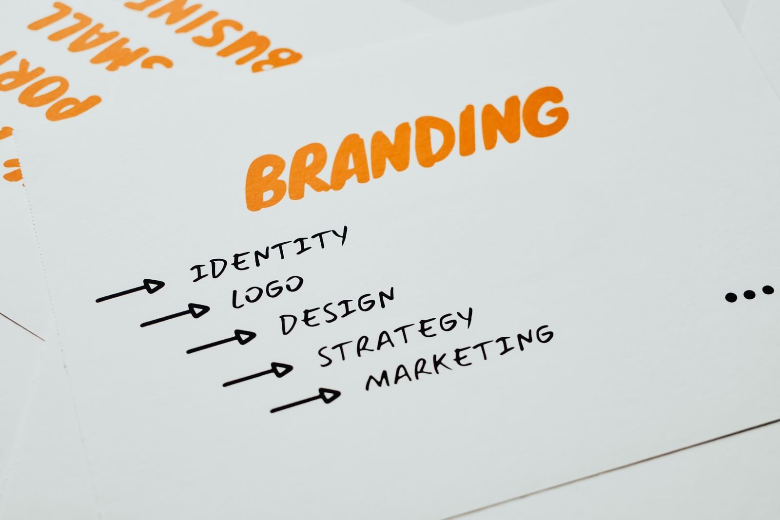 Business owner planning content pillars and topics on a whiteboard