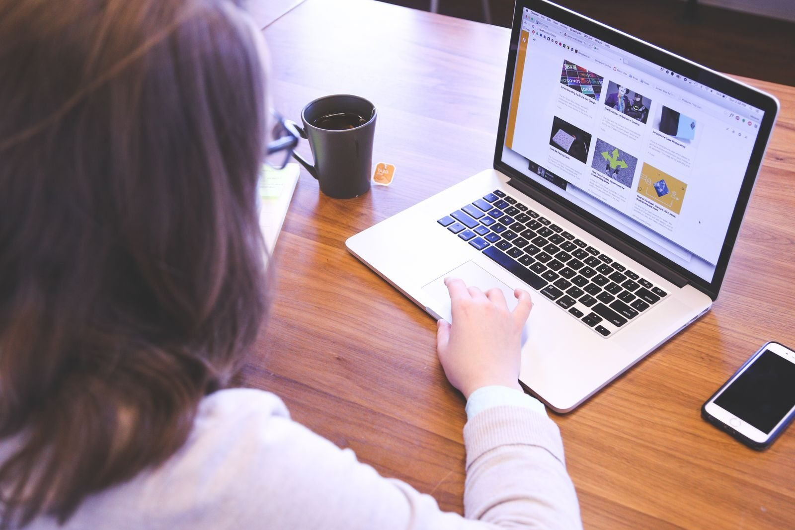 Clean, minimalist website homepage design with ample white space